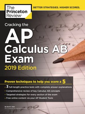 cover image of Cracking the AP Calculus AB Exam, 2019 Edition